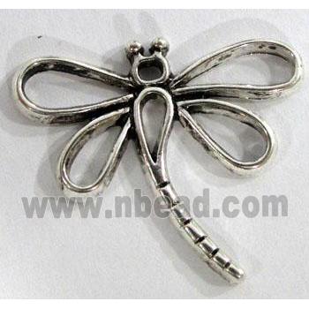 dragonfly, tibetan silver pendant, non-nickel