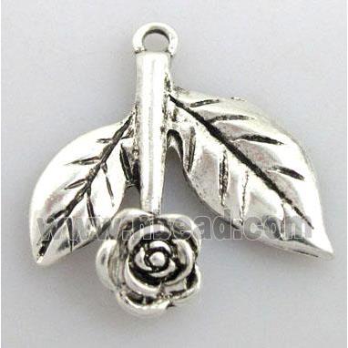 Tibetan Silver flower pendant non-nickel