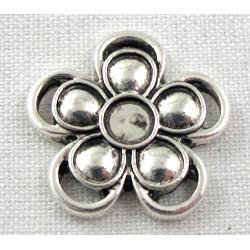 Tibetan Silver flower pendant, Lead free and nickel Free