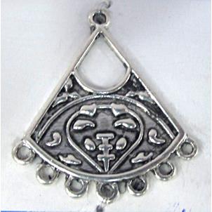 Tibetan Silver Chandelier pendants, Non-Nickel