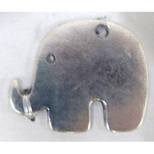 Tibetan Silver Elephant Charms pendants, Non-Nickel