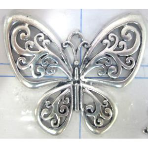 Tibetan Silver Butterfly pendant Non-Nickel