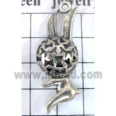 Tibetan Silver Charms pendants, Non-Nickel