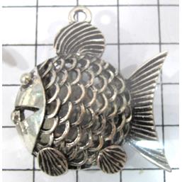 Tibetan Silver zinc fish pendants, Non-Nickel