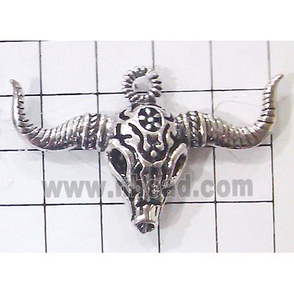 Hollow Tibetan Silver pendant, lead free and nickel free