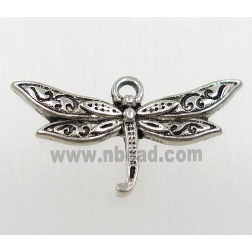 tibetan silver dragonfly pendant, non-nickel