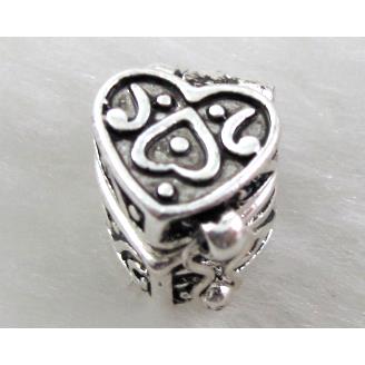 Locket, Tibetan Silver box pendant Non-Nickel