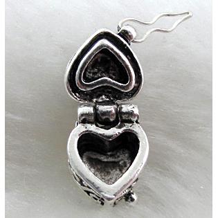 Locket, Tibetan Silver box pendant Non-Nickel