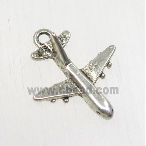 tibetan silver airplane pendant, non-nickel