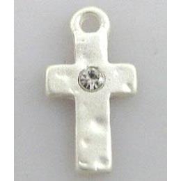 Tibetan Silver Cross Charm pendant Non-Nickel