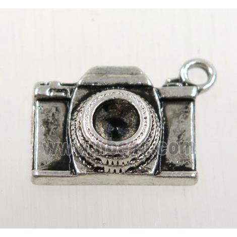 tibetan silver camera pendant, non-nickel