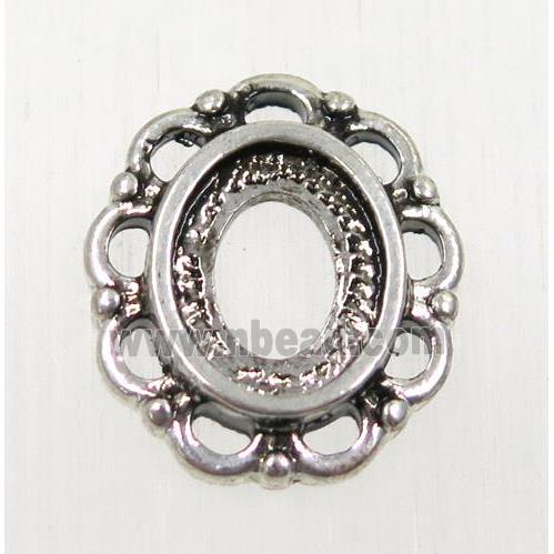 tibetan silver pendant with tray, non-nickel