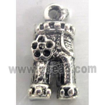 Tibetan Silver charm bead, Lead free and nickel Free