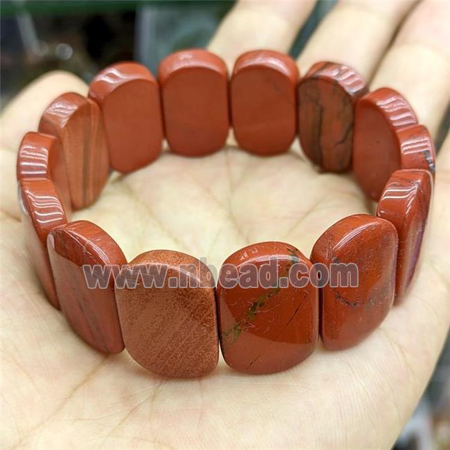 Natural Red Jasper Bracelet Stretchy