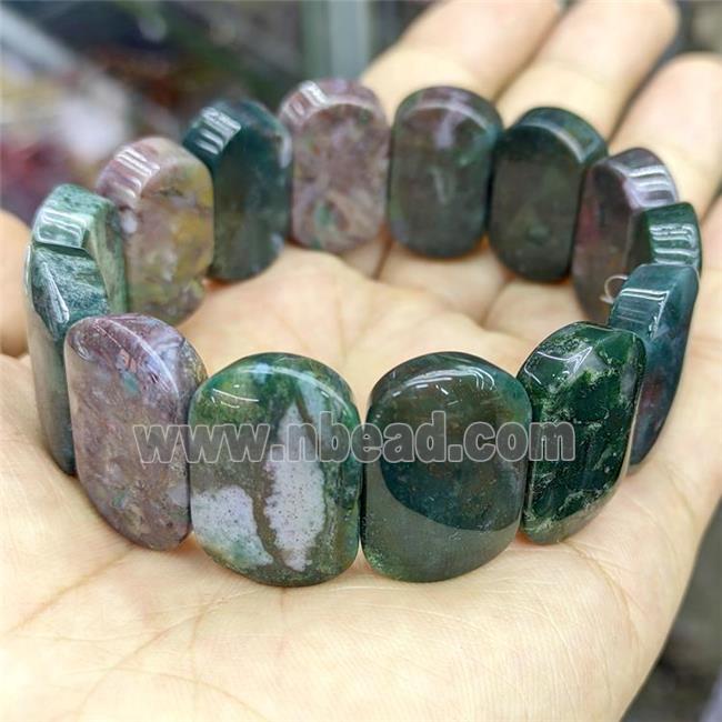 Natural Indian Agate Bracelet Stretchy