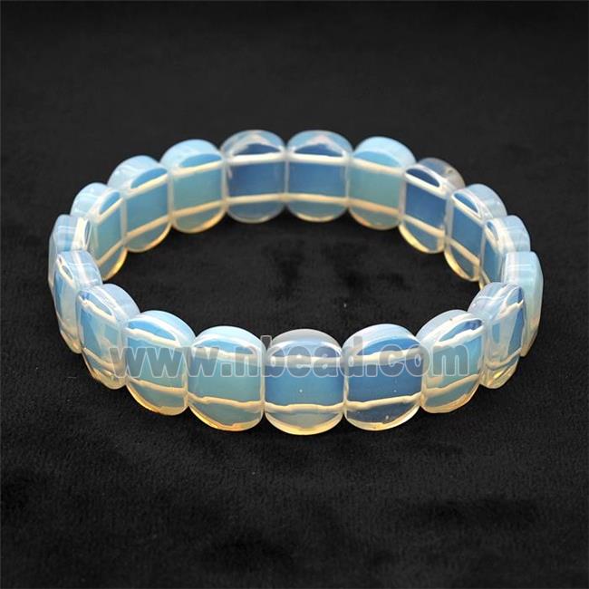 White Opalite Bracelet Stretchy