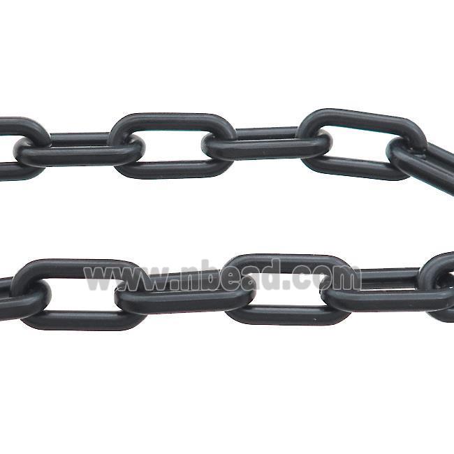 Alloy Chain Paperclip Black Painted