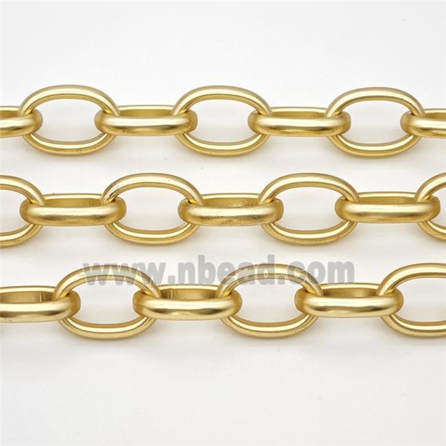 Copper Rolo Chain Matte Gold Plated