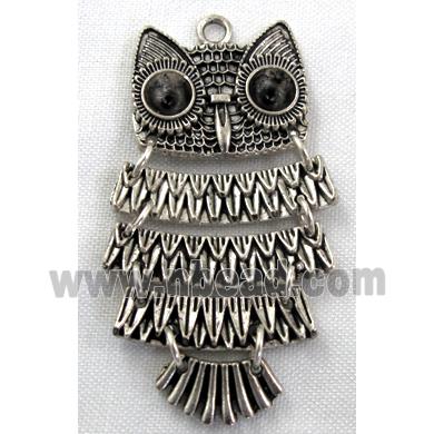 Tibetan Silver Owl Charms pendants