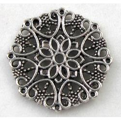 Tibetan Silver spacers, Non-Nickel, Zn alloy