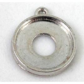 Tibetan Silver pendants setting, Zn Alloy
