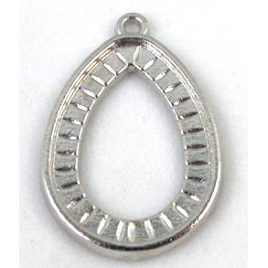 Tibetan Silver pendants setting, Zn Alloy