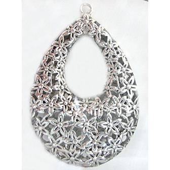 Tibetan Silver go-go pendants, Lead and nickel Free