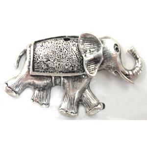 Tibetan Silver Elephant pendant, Lead and nickel Free