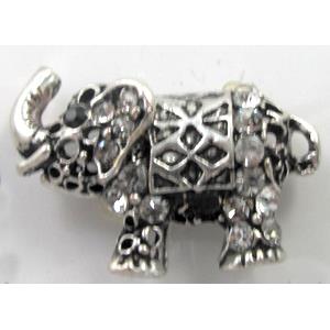 Tibetan Silver elephant, Lead and nickel Free