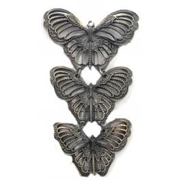 Tibetan Silver Butterfly, Lead and nickel Free, bronze