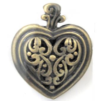 Tibetan Silver heart pendants, Lead and nickel Free