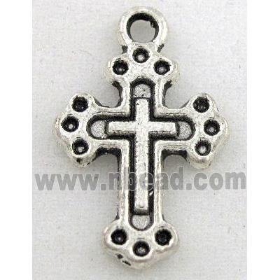 tibetan silver cross pendant, Non-Nickel