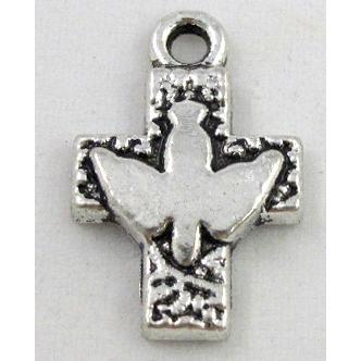 tibetan silver cross pendant, Non-Nickel