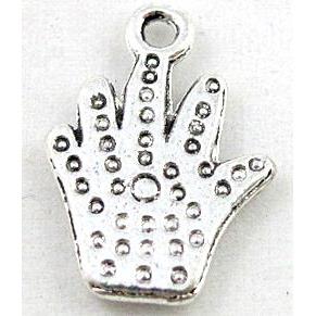 tibetan silver hand pendant, Non-Nickel