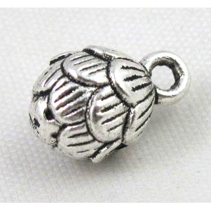 tibetan silver charms bead non-nickel