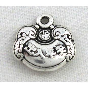 tibetan silver charms bead non-nickel