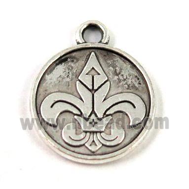 Tibetan silver pendant, non-nickel