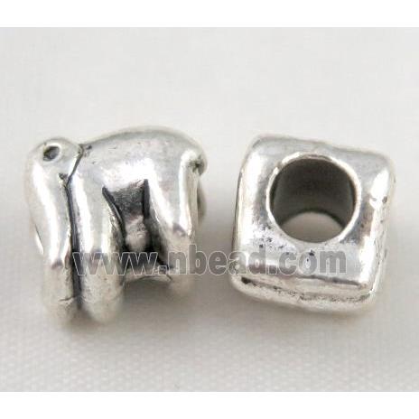 bead, tibetan silver Non-Nickel