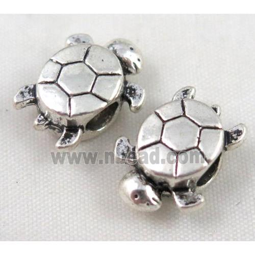 tortoise bead, tibetan silver Non-Nickel