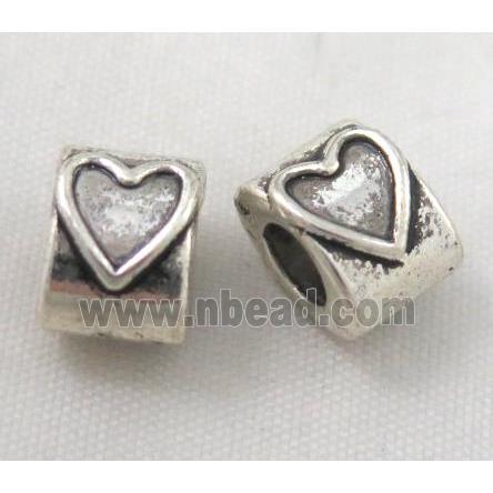 bead, tibetan silver Non-Nickel