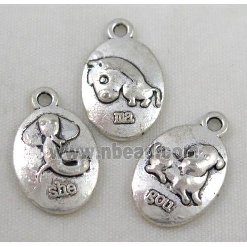 Tibetan silver pendant, Non-nickel