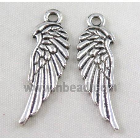 Tibetan silver wing pendant, Non-nickel