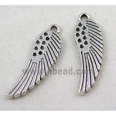 Tibetan silver angel wing pendant, Non-nickel