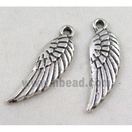 Tibetan silver angel wing pendant, Non-nickel