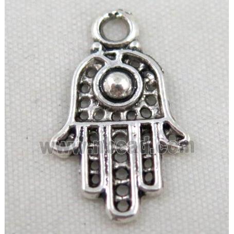 Tibetan silver hamsahand pendant, Non-nickel