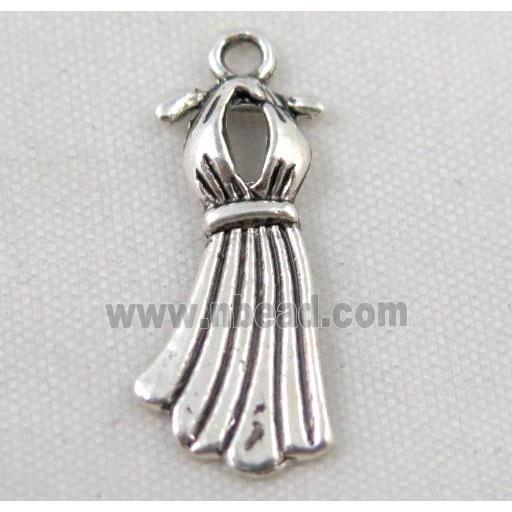 Tibetan silver skirt pendant, Non-nickel