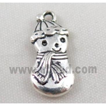 Tibetan silver christmas kids pendant, Non-nickel