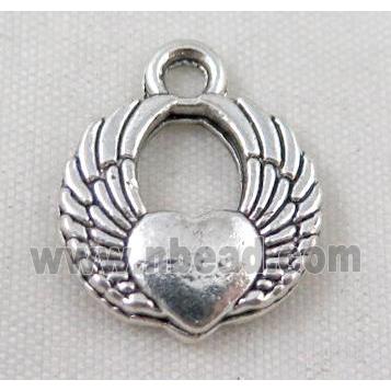 Tibetan silver wing pendant, Non-nickel