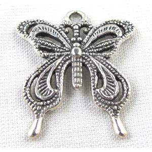 Tibetan Silver pendants, butterfly