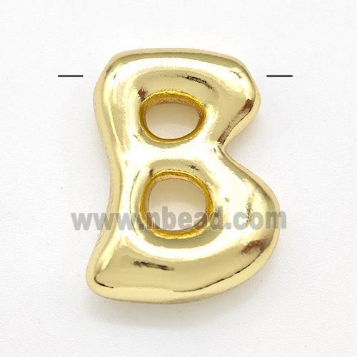 Copper Letter-B Pendant Gold Plated